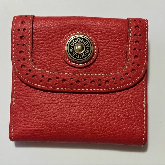Dooney & Bourke Red Leather Wallet - Picture 6 of 14